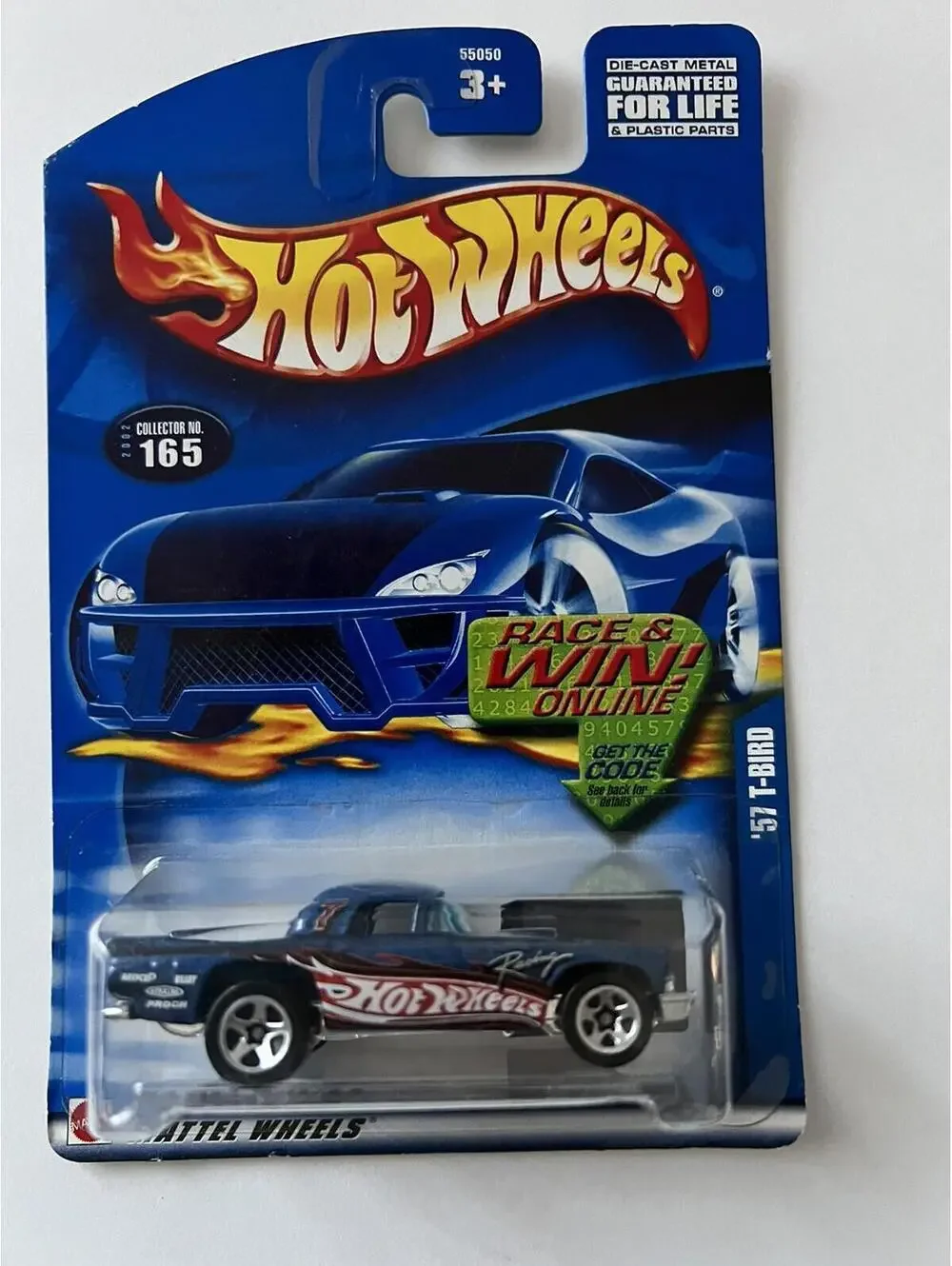 Hot Wheels 2002 ~ 57 T-Bird ~ Collector number 165